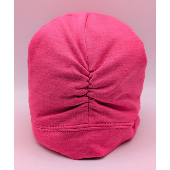 Under Armour Women’s Pink Fleece Warm Beanie Winter Hat OSFM Stretch Running - Picture 3 of 5